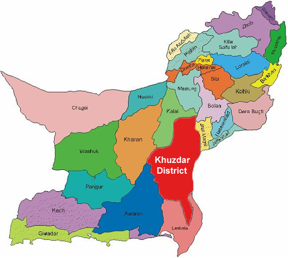 Balochistan district map