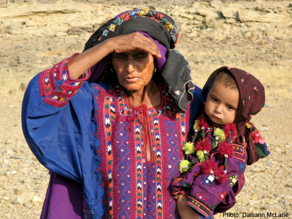 Baloch embroidery detail