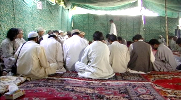 Mini Jirga with Khan of Kalat Suleiman Daud and Sardar Attaullah Mengal, 2006