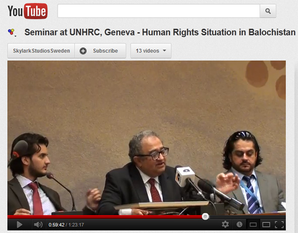 Baloch hold seminar on Human Rights in Balochistan